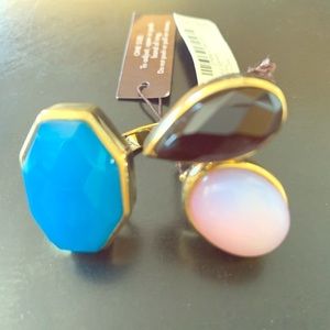 Triple Gem Cocktail Ring